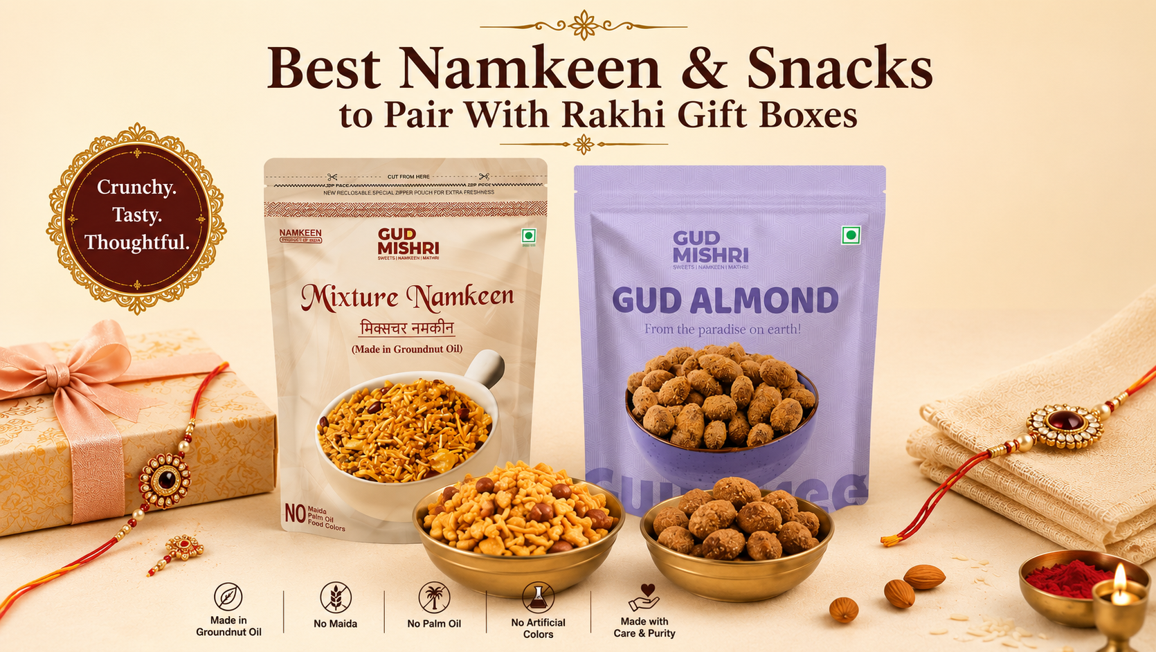 Best Namkeen & Snacks to Pair With Rakhi Gift Boxes