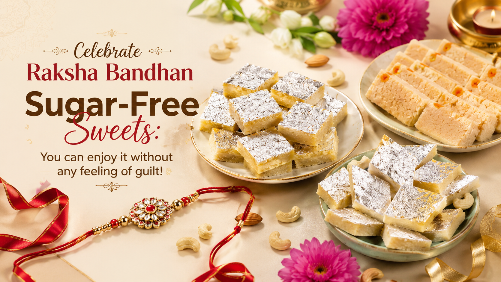 Celebrate Raksha Bandhan Sugar-Free Sweets: You can enjoy it without any feeling of guilt!