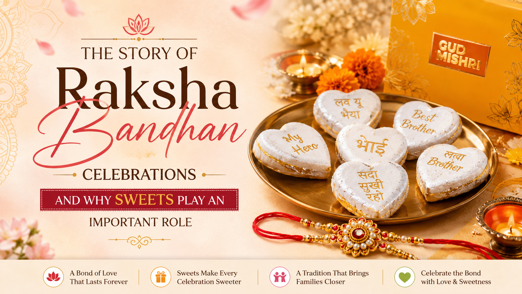 The Story of Raksha Bandhan Celebrations and Why Sweets Play an Important Role