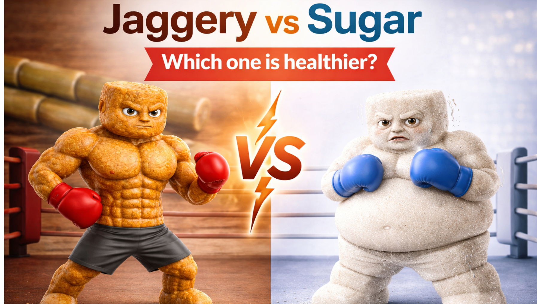 Jaggery vs Sugar: Which one is healthier to include in our day to day life?