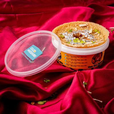 Whole Wheat Mini Mishri Chasni Ghewar