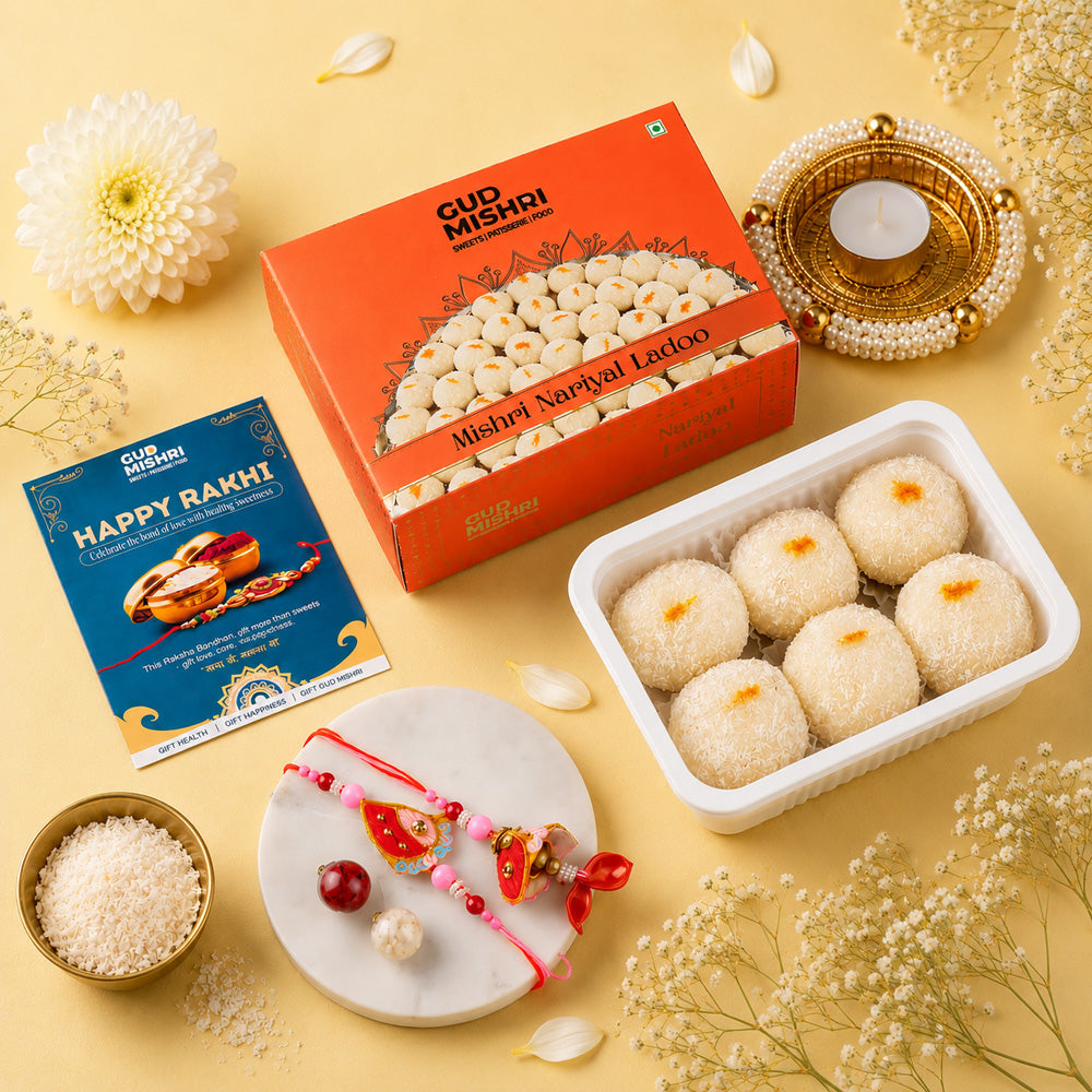 Nariyal Ladoo with Rakhi Combo