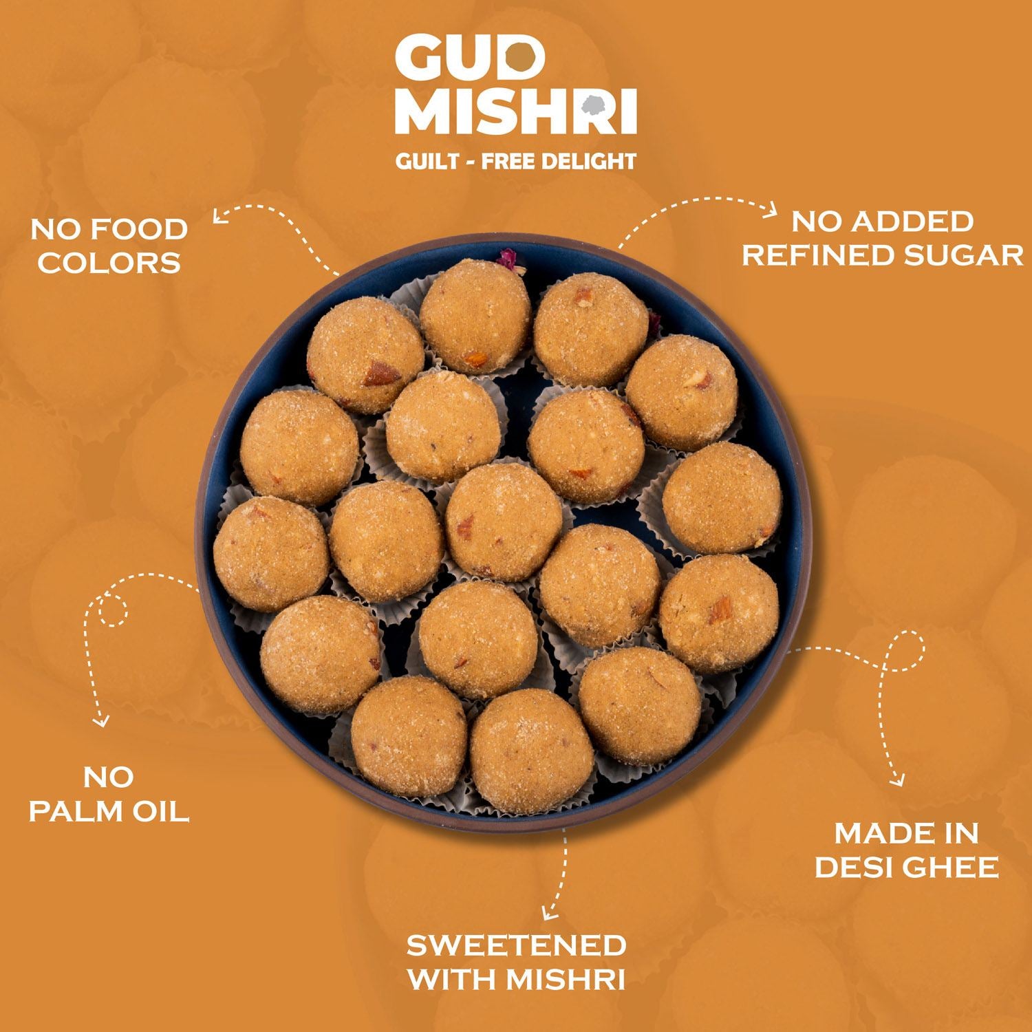 Panjiri Mishri Laddu - Gud Mishri