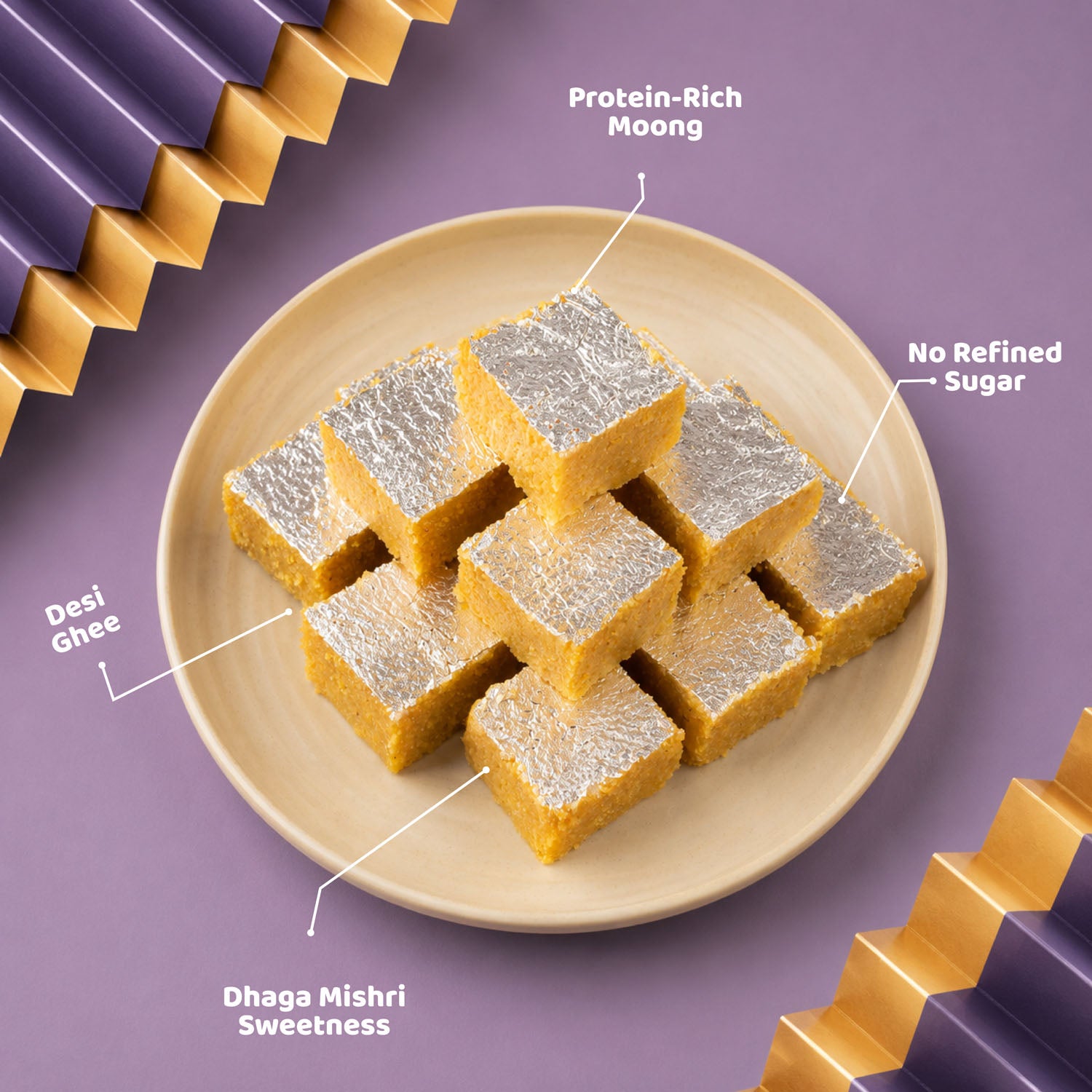 Moong Barfi Mishri