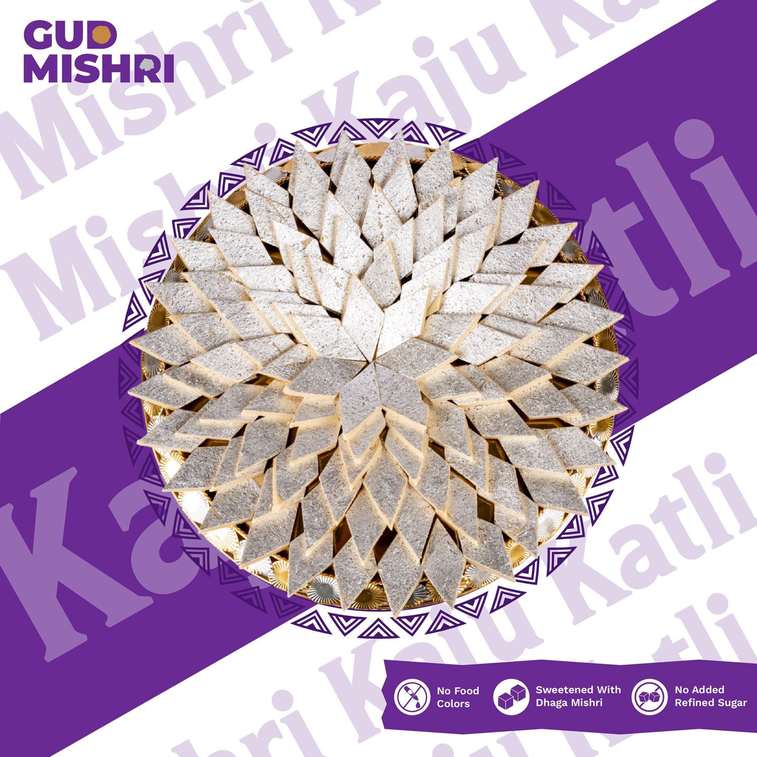 Kaju Katli Mishri - Gud Mishri