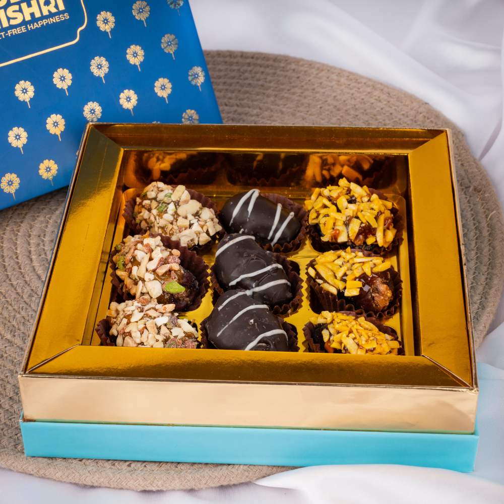 Assorted Stuffed Khajoor Box (9 Pieces)