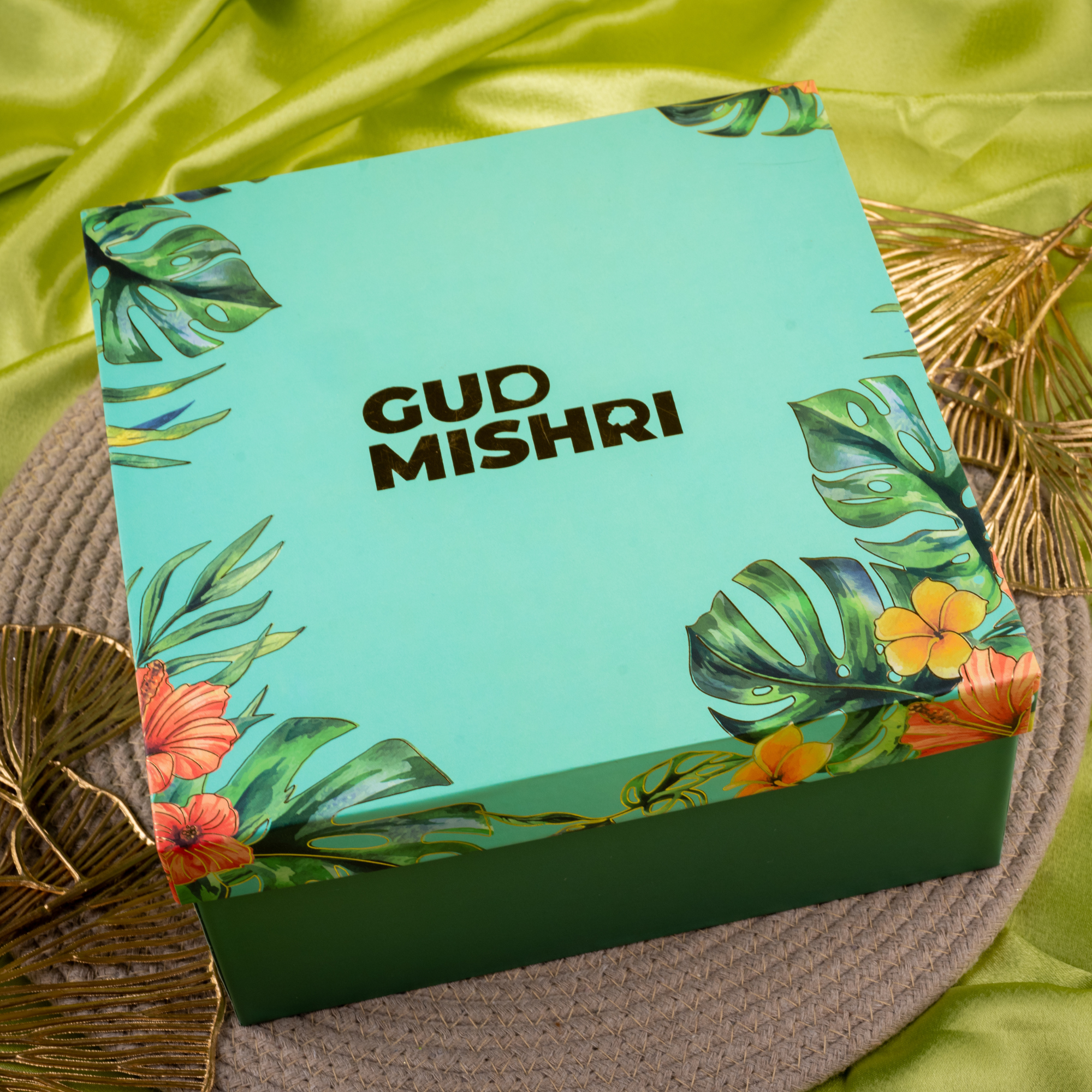 Premium Guilt-Free Gifting Combo | Kaju Katli, Bhujia, Cookies & Chocolate - Gud Mishri