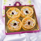 Whole Wheat Mini Mishri Chasni Ghewar - Gud Mishri