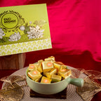 Gud Mishri Diwali Gift Hamper - BB01 | Chana Badam Mithai 225gm, Raisins 70gm, Mix Nuts 70gm | Premium Festive Gift Box - Gud Mishri