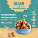 Gluten free Besan Cookies (350gm) - Gud Mishri