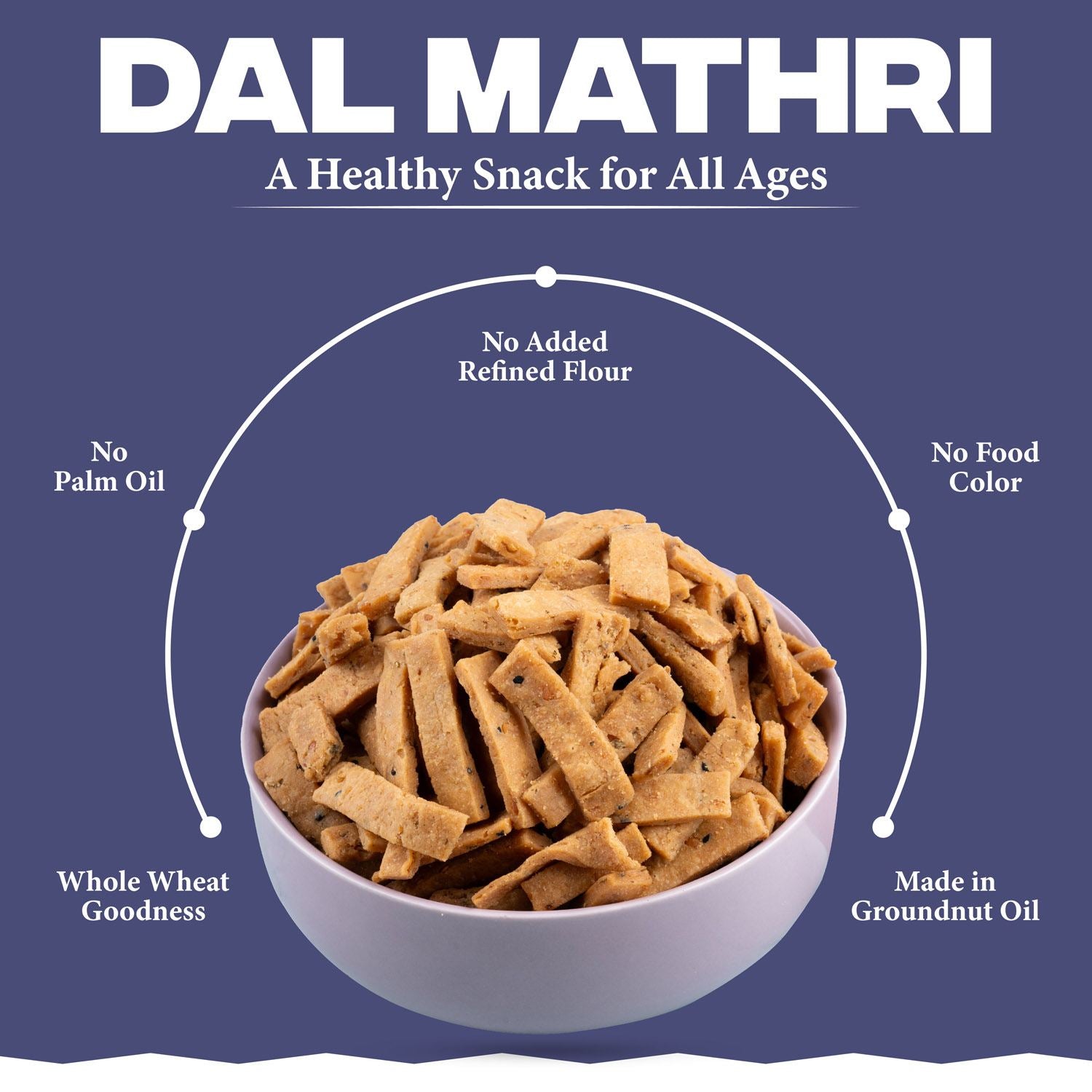 Dal Aata Mathri (400gm) - Gud Mishri