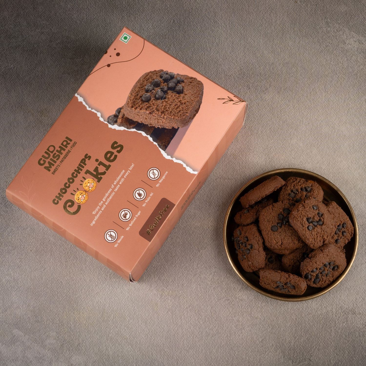 Choco Chip Cookies (270gm) - Gud Mishri