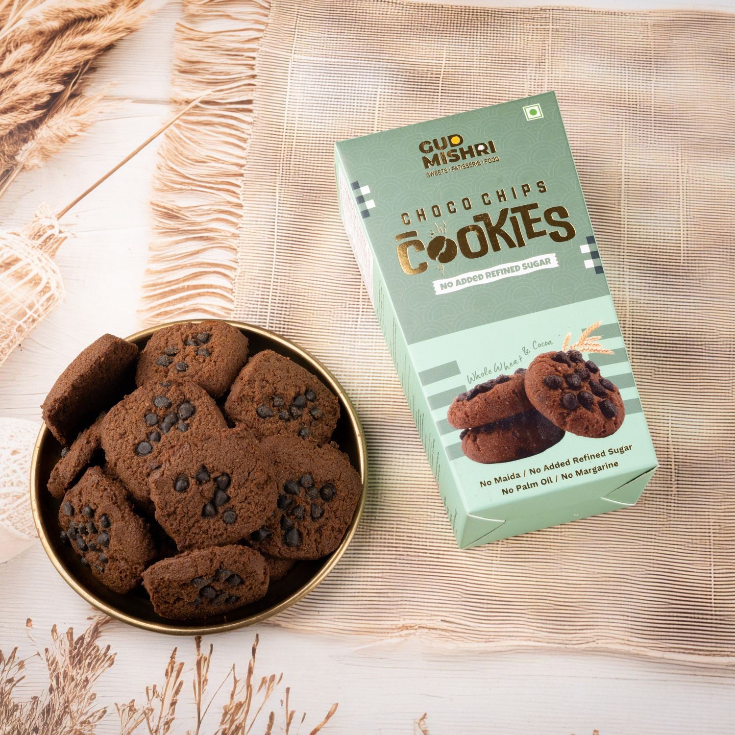 Choco Chip Cookies (150gm) - Gud Mishri