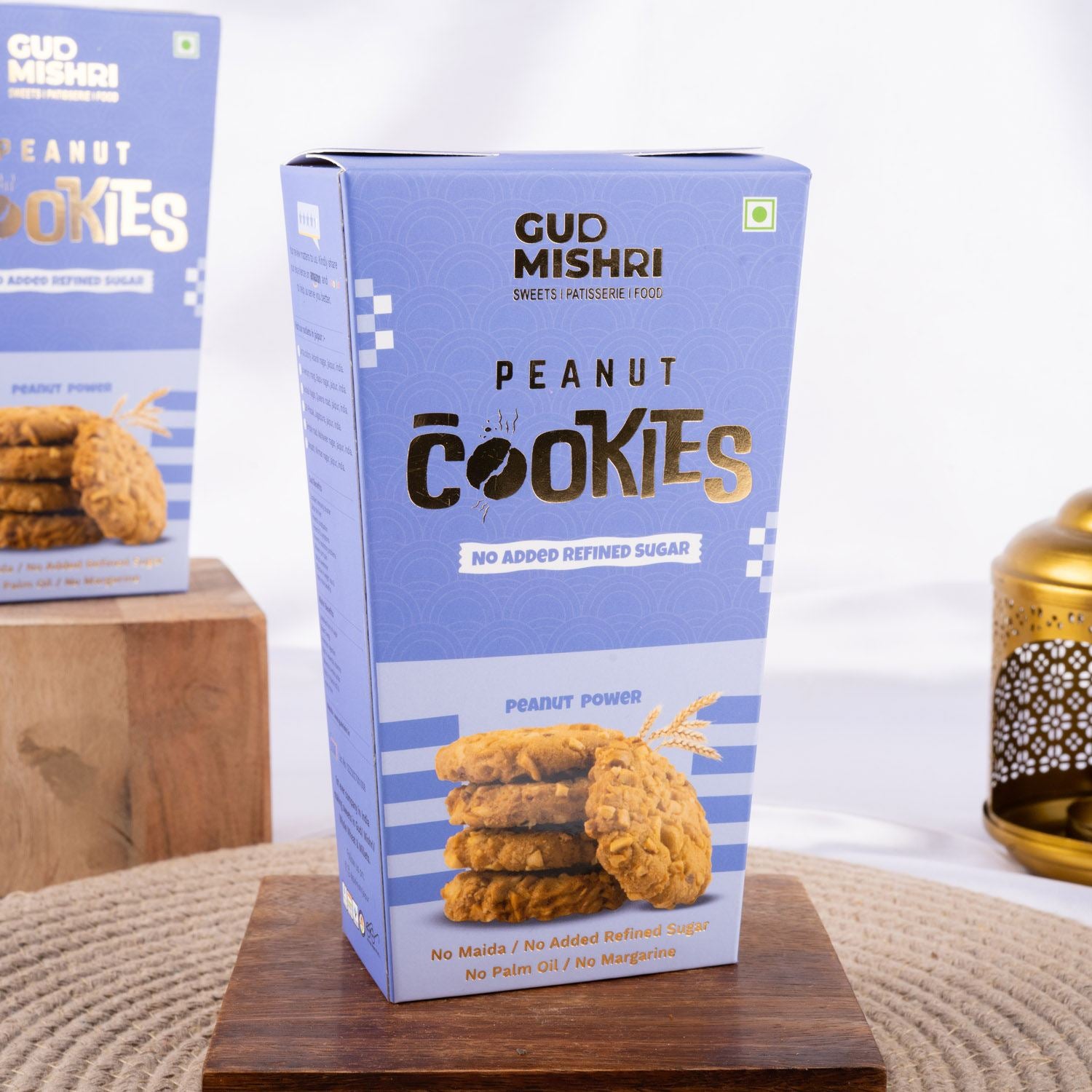 Peanut Gud Cookies (150gm) - Gud Mishri