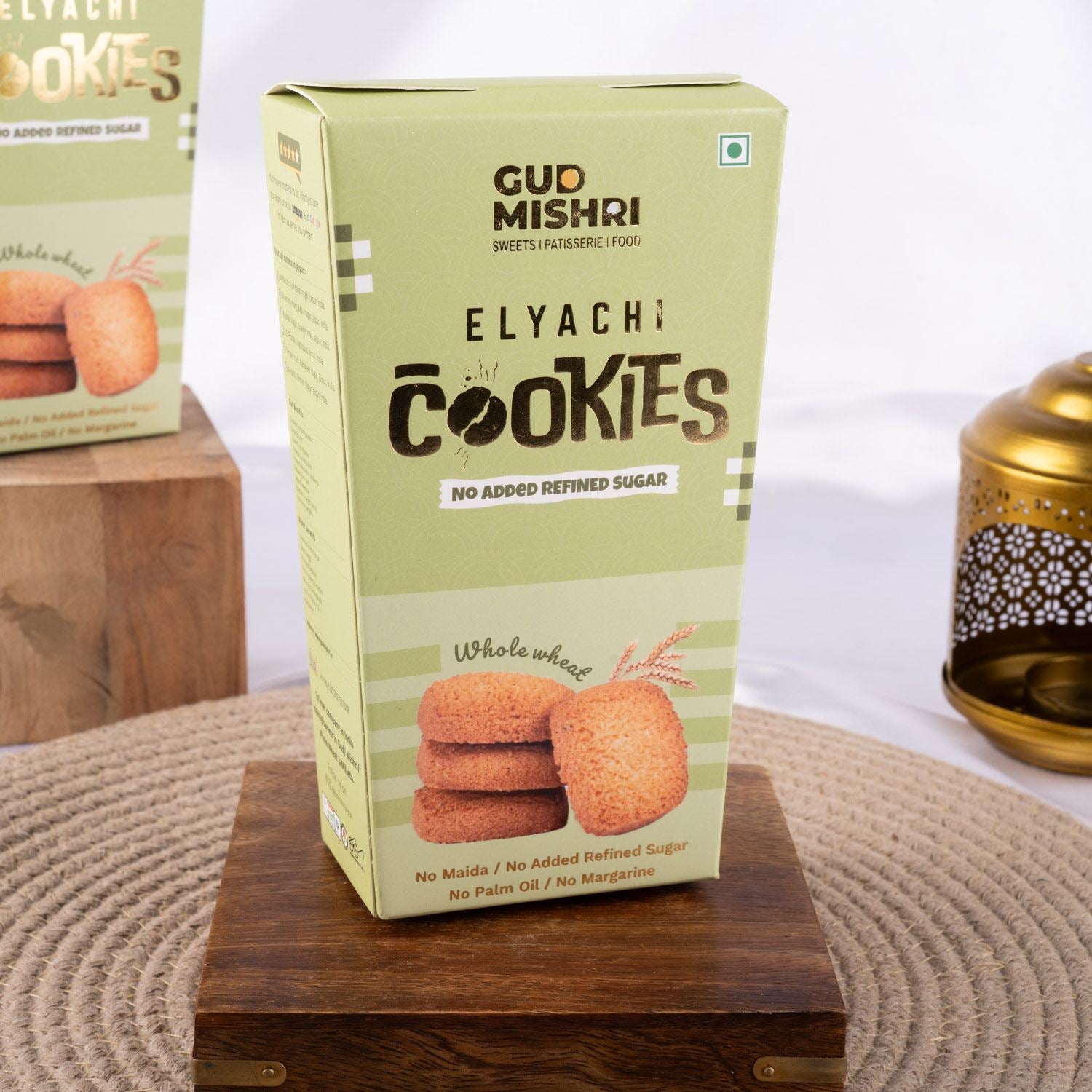 Elaichi Cookies (150gm) - Gud Mishri