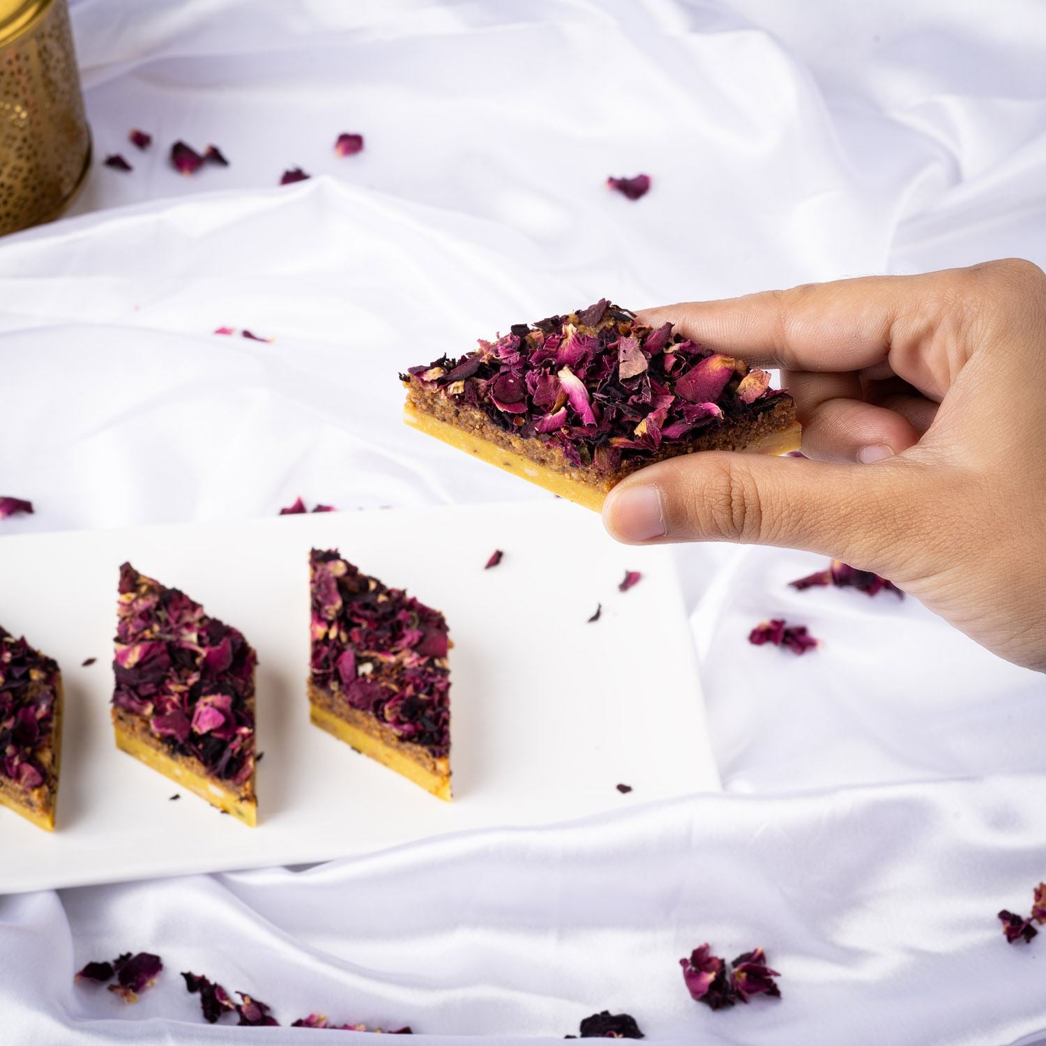 Rose Kaju Katli - Gud Mishri