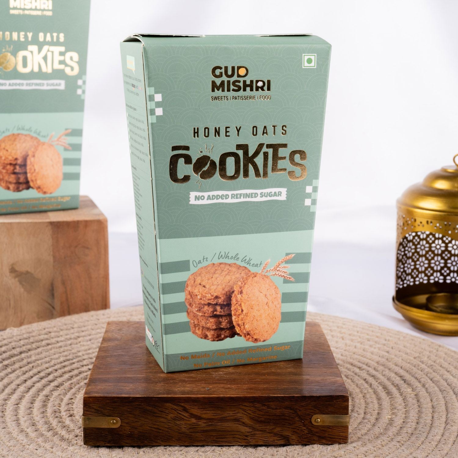 Honey Oats Cookies (150gm) - Gud Mishri