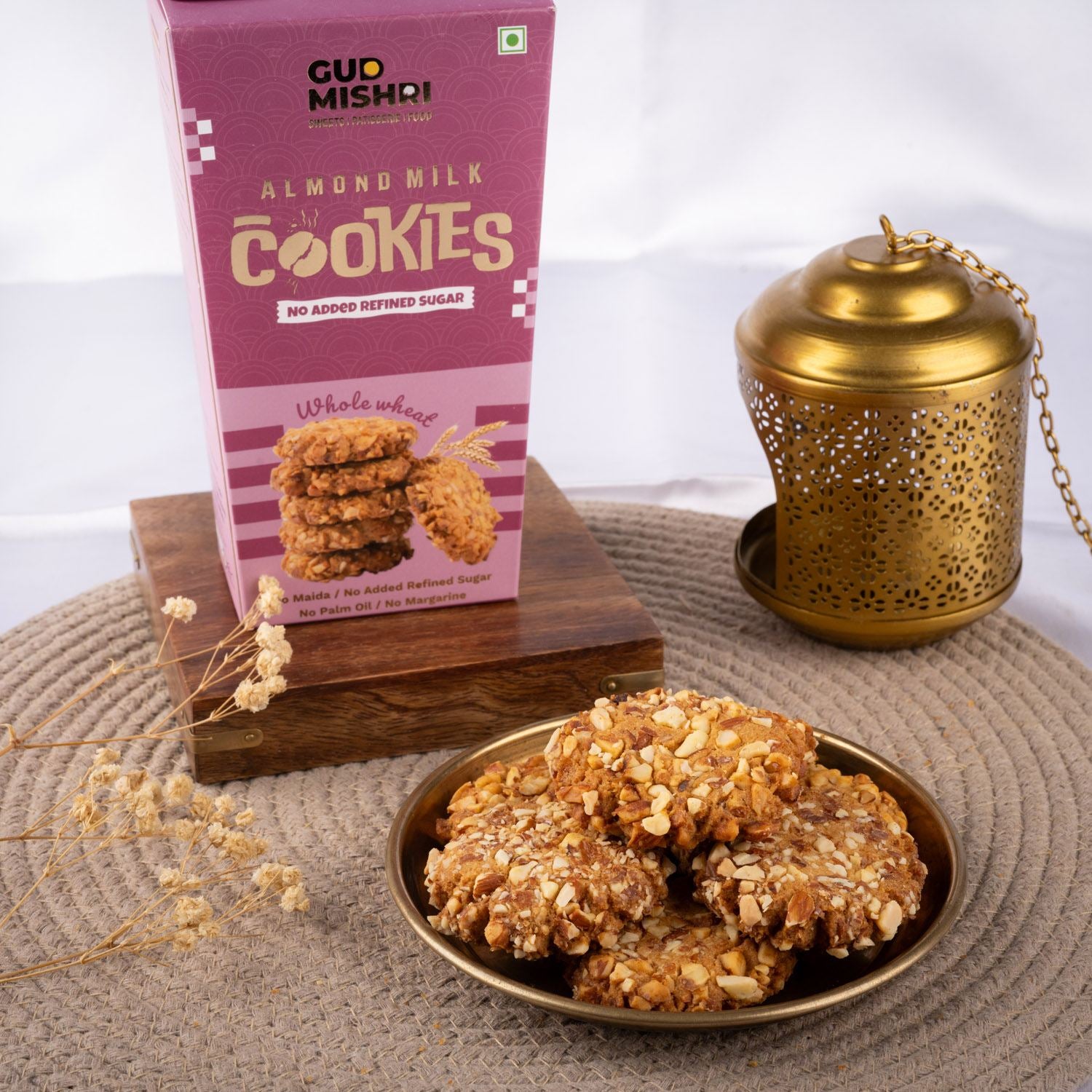 Almond Milk Cookies (150gm) - Gud Mishri