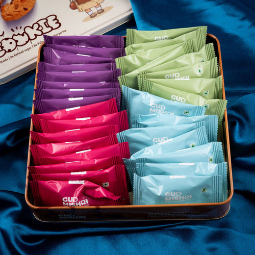 Assorted Premium Mini Cookies Tin Box [TBC] - Gud Mishri