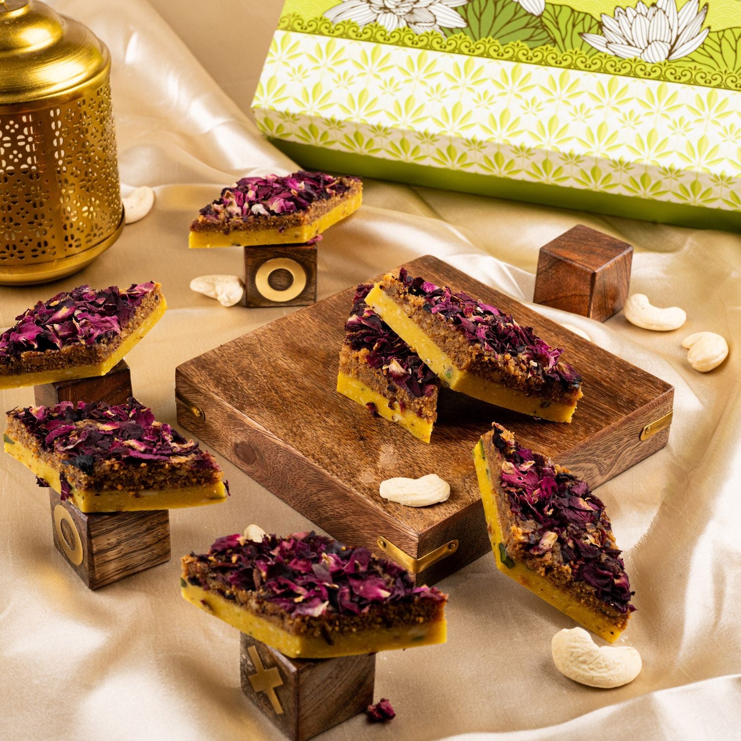 Rose Kaju Katli - Gud Mishri