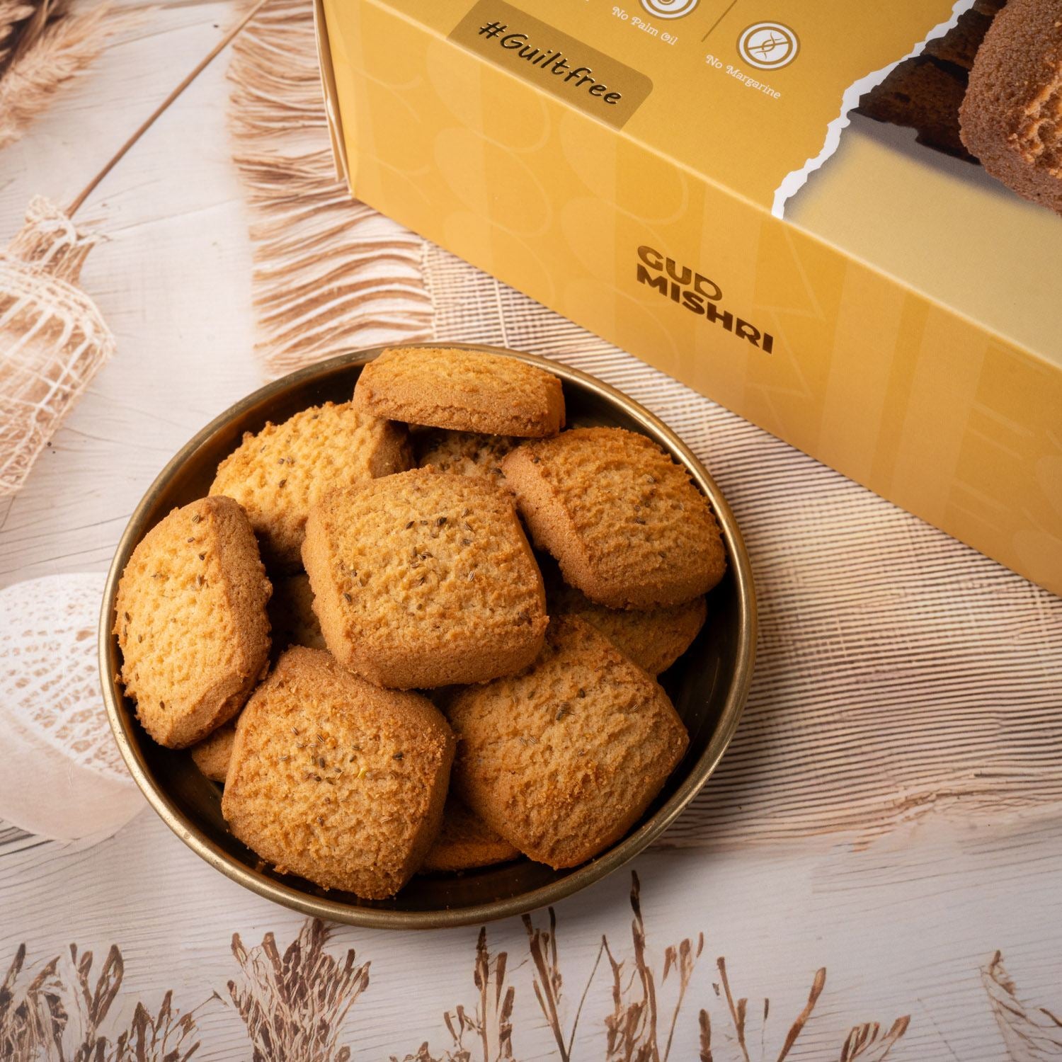 Ajwain Cookies (250gm) - Gud Mishri