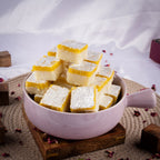 Nariyal Barfi Kesar (Sugar-Free) - Gud Mishri