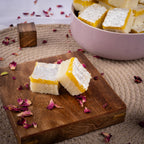 Nariyal Barfi Kesar (Sugar-Free) - Gud Mishri