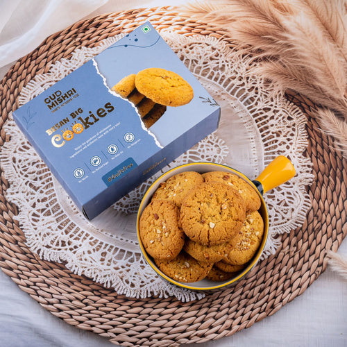 Big Besan Cookies (360gm) - Gud Mishri