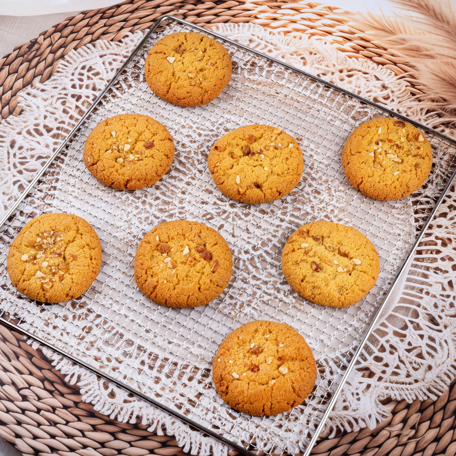 Big Besan Cookies (360gm) - Gud Mishri