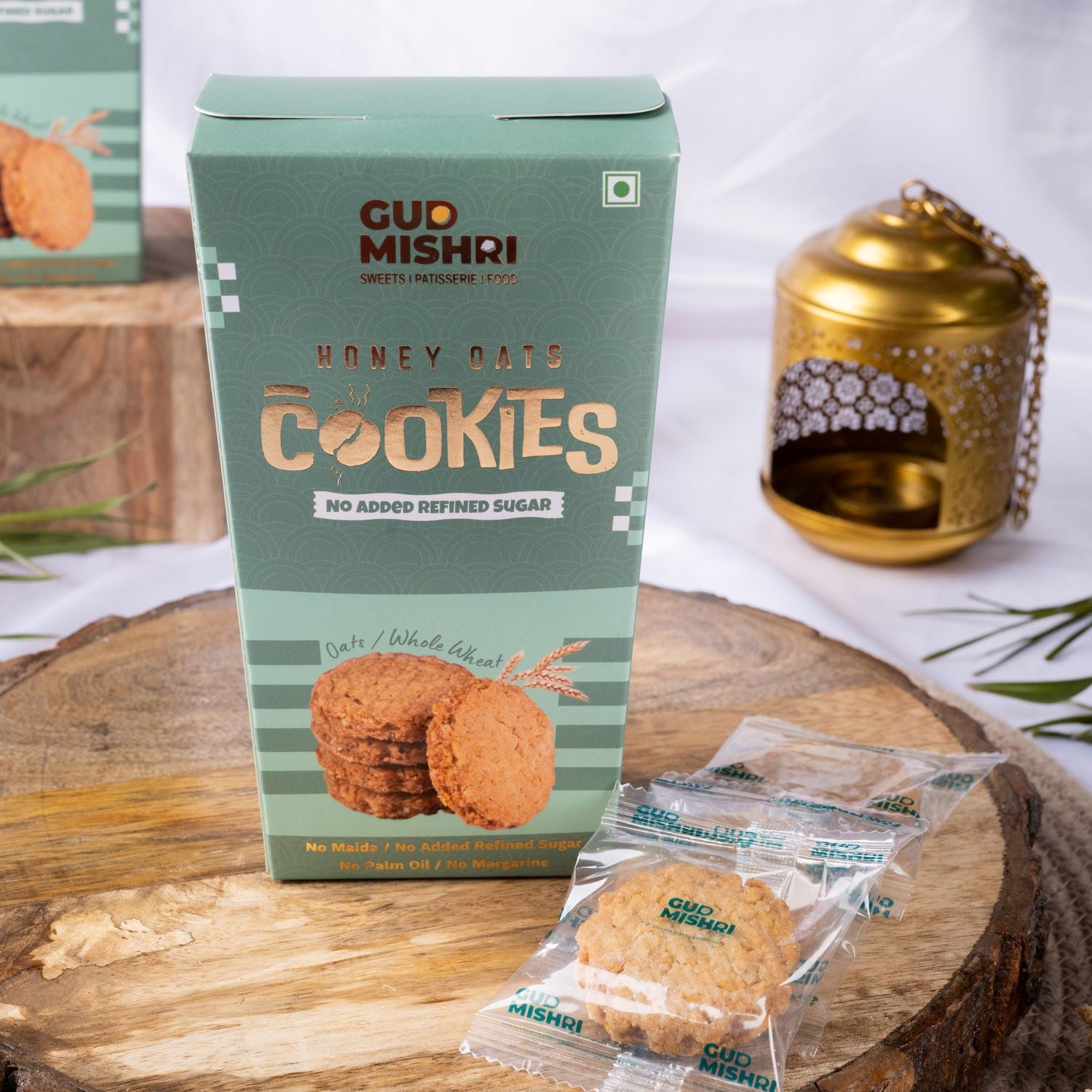 Honey Oats Cookies (150gm) - Gud Mishri