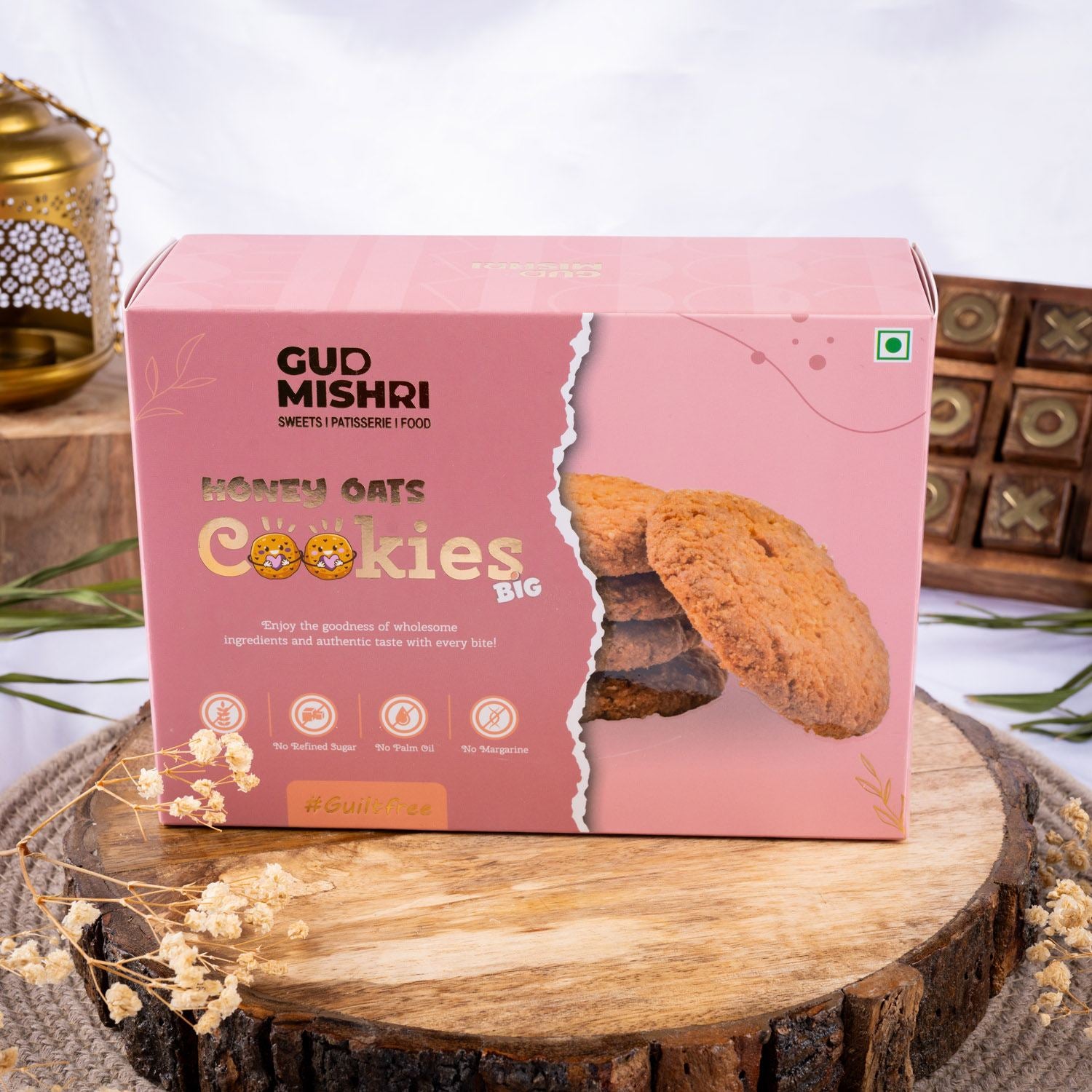 Honey Oats Cookies (400gm) - Gud Mishri