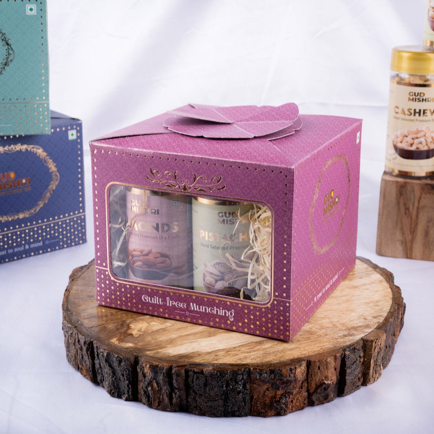 Gift Box - DFD | Kaju, Badam, Kismis, Pista, Mix Seeds Crunchy - Gud Mishri