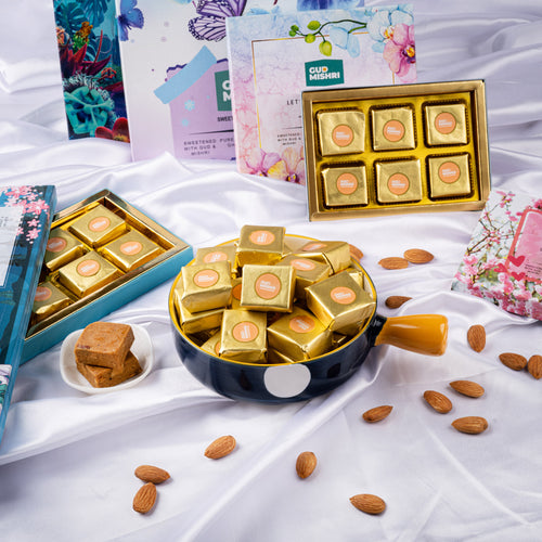 Chana Badam Barfi (Sugar-Free) - Gud Mishri
