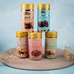 Gift Box - CD | Cashew Cookies, Coconut Cookies, Chocochips Cookies, Hazelnut Cookies, Besan Cookies - Gud Mishri