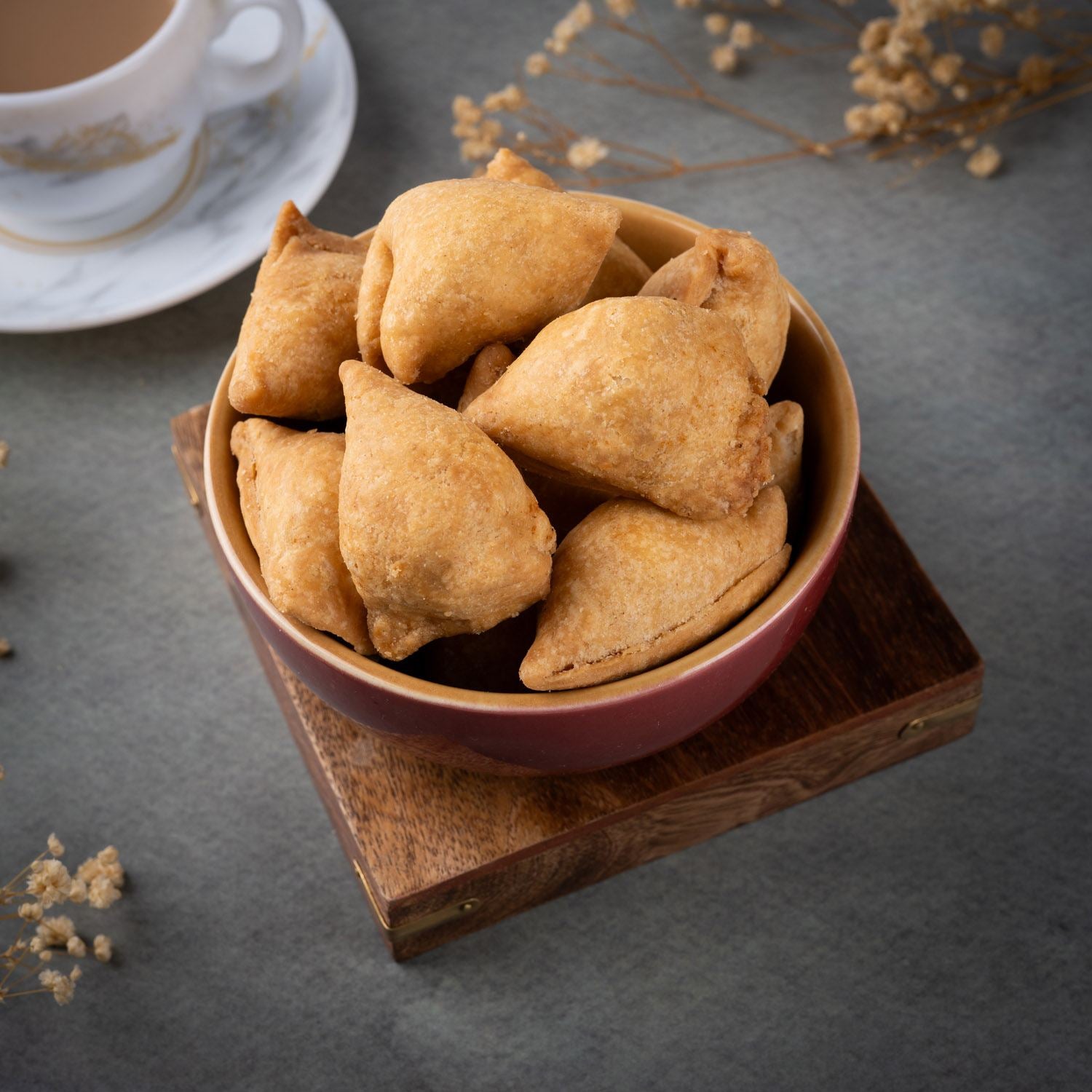 Mini Aata Samosa (400gm) - Gud Mishri