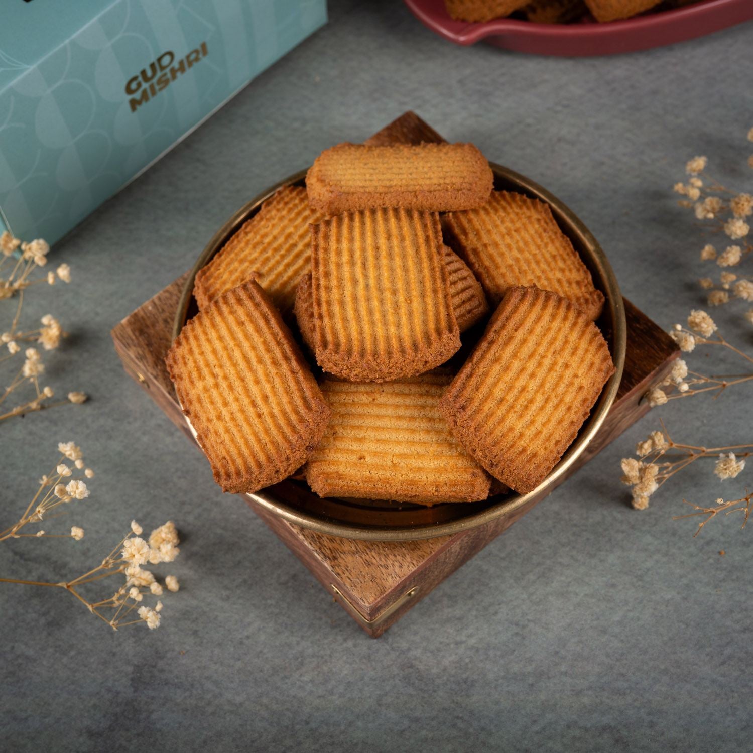 Gud Aata Patti Cookies (250gm) - Gud Mishri
