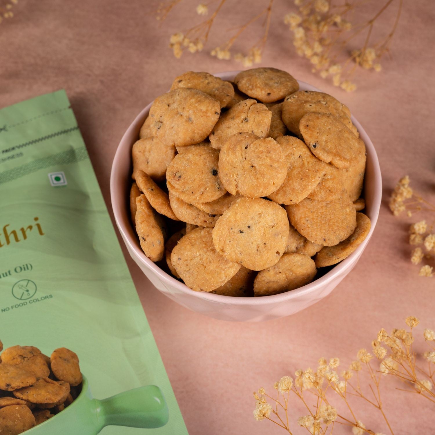 Plain Aata Mathri-400gms - Gud Mishri