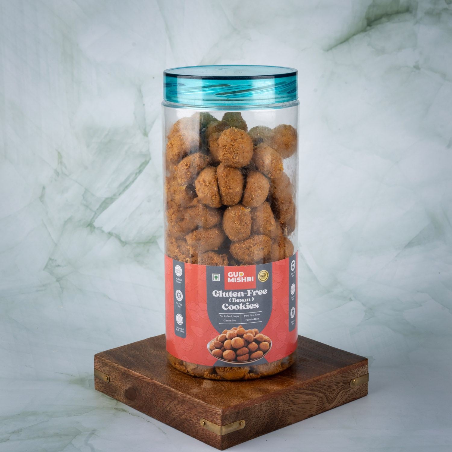 Gluten free Besan Cookies (350gm) - Gud Mishri