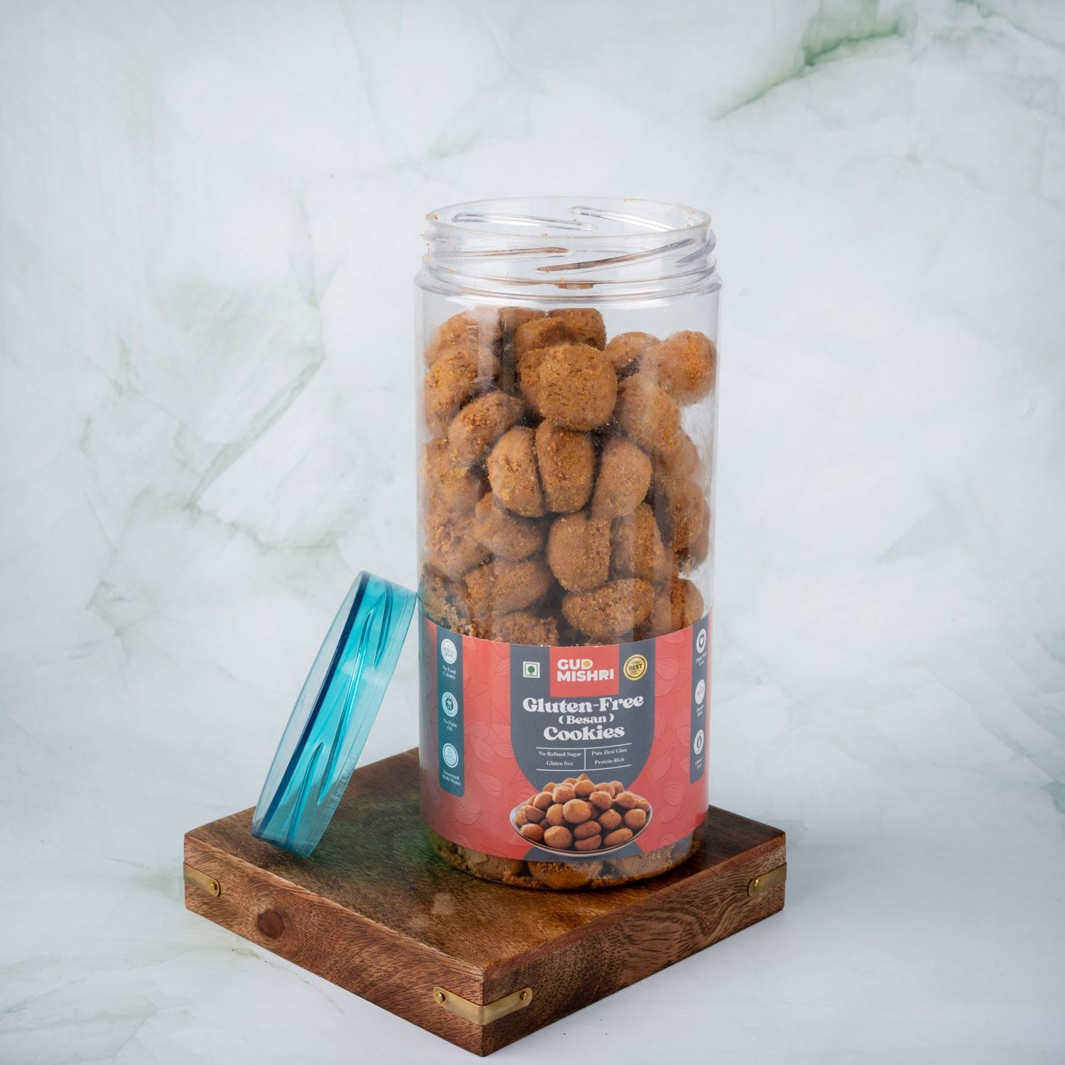 Gluten free Besan Cookies (350gm) - Gud Mishri