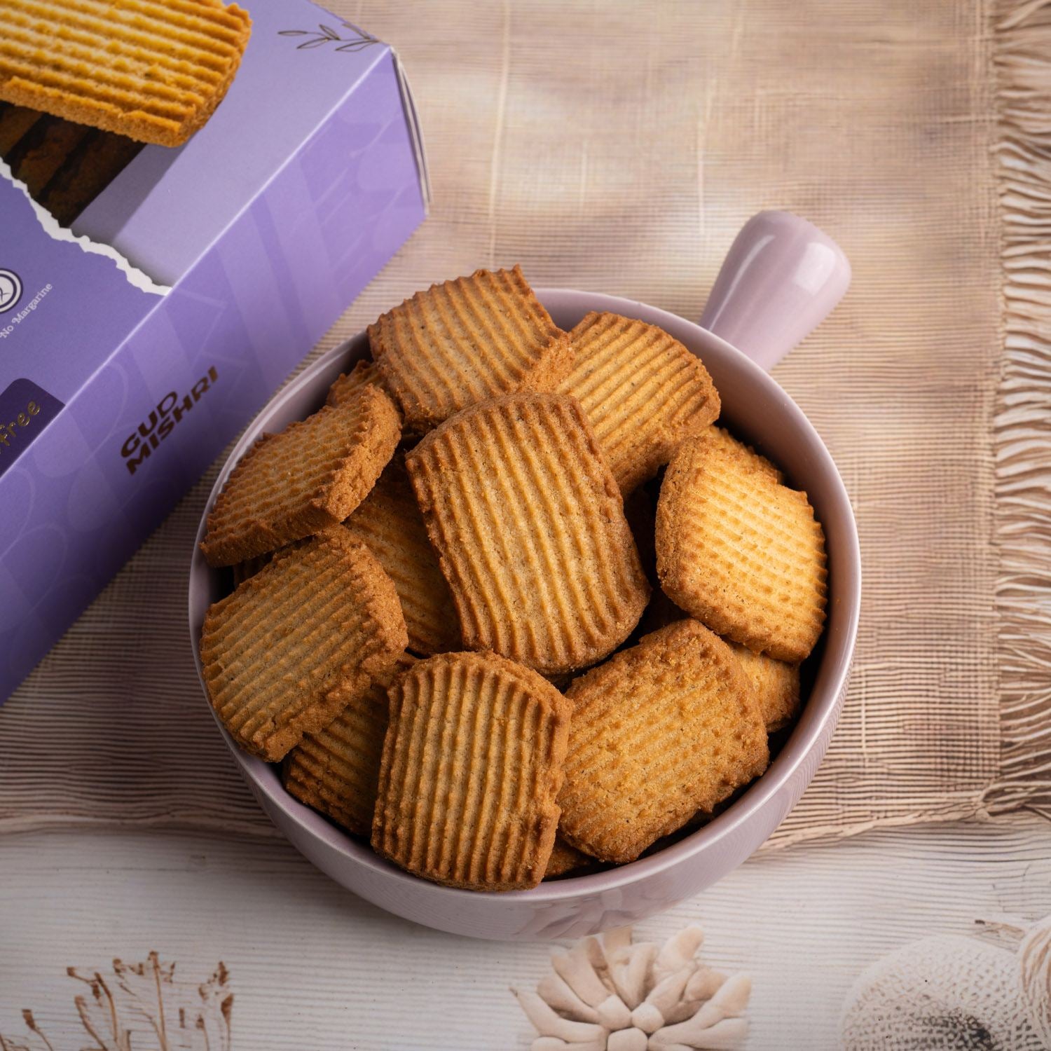 Aata Patti Mishri Cookies (220 gm) - Gud Mishri