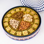 Chana Badam Mishri Barfi and Roasted Dry Fruit Gift Hamper (DGH-17)