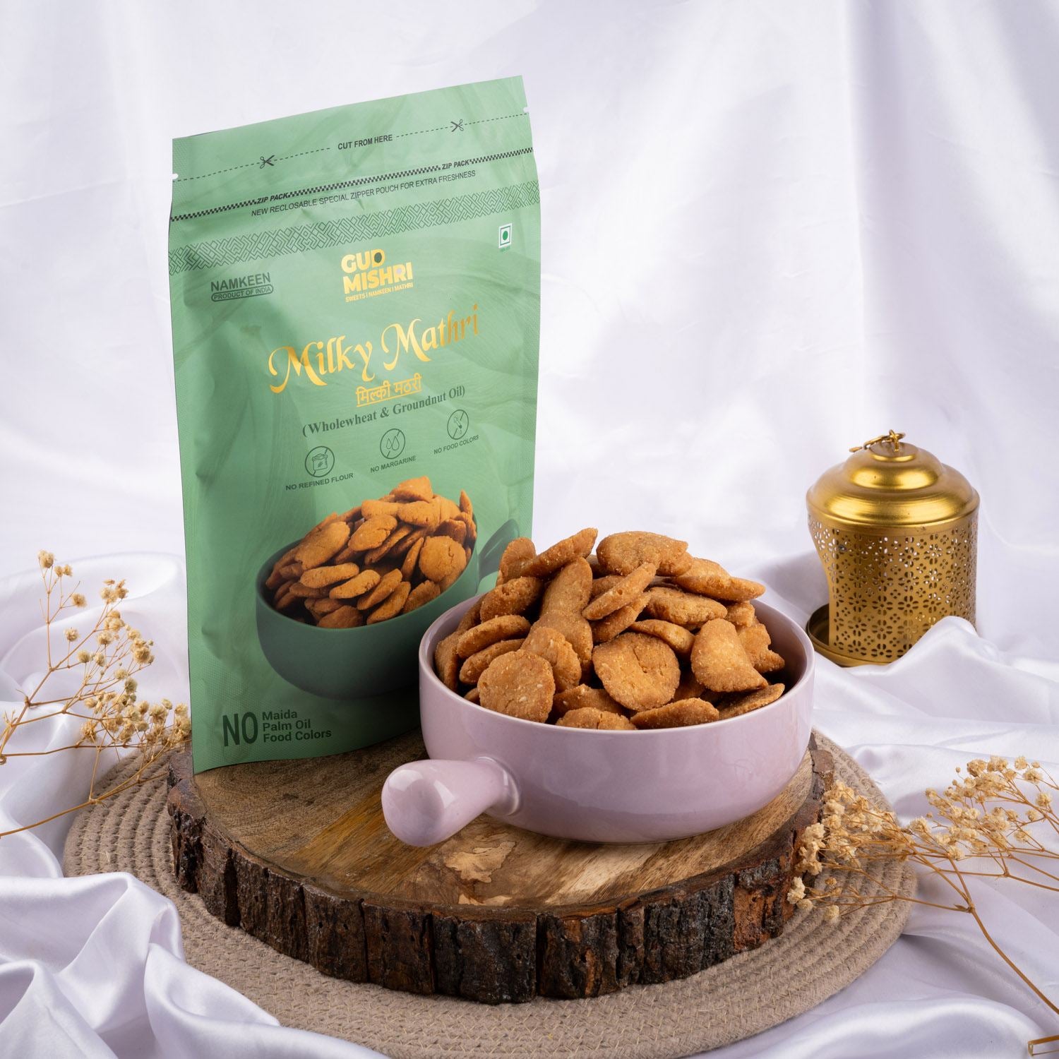 Milky Aata Mathri (400gm) - Gud Mishri