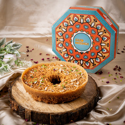 Whole Wheat Mishri Chasni Ghewar (Bada)