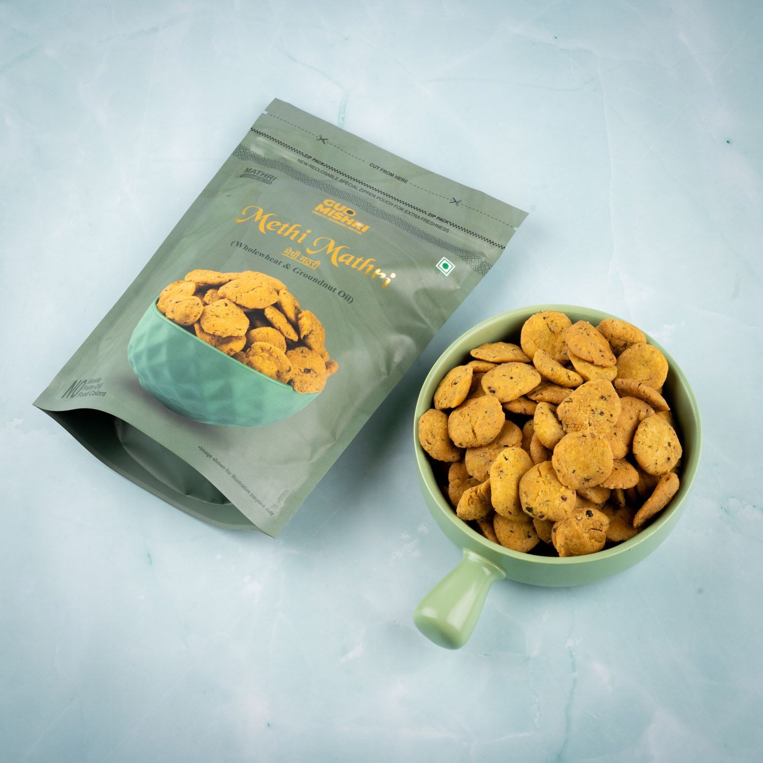 Methi Mathri (400gm) - Gud Mishri