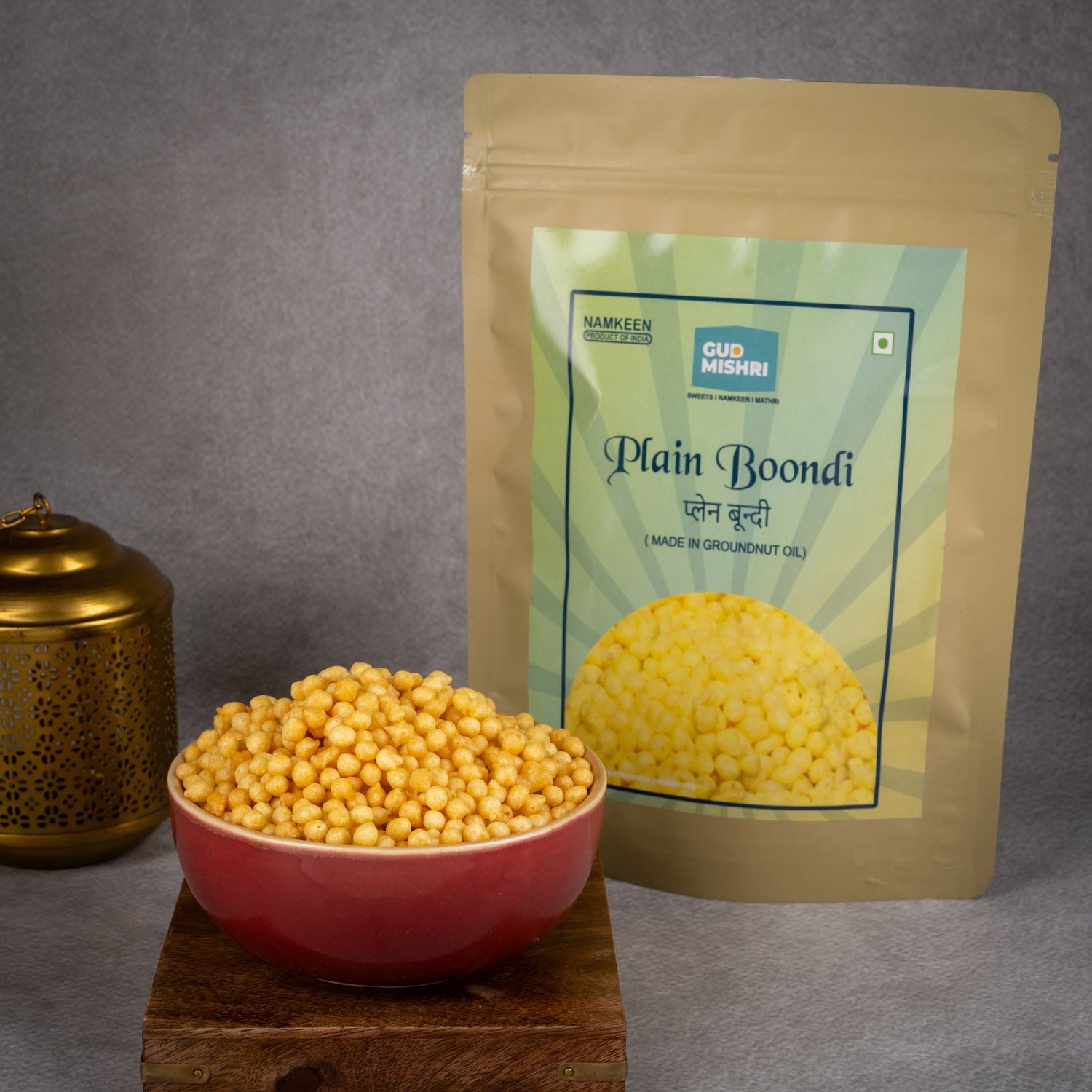 Plain Boondi (350gm) - Gud Mishri
