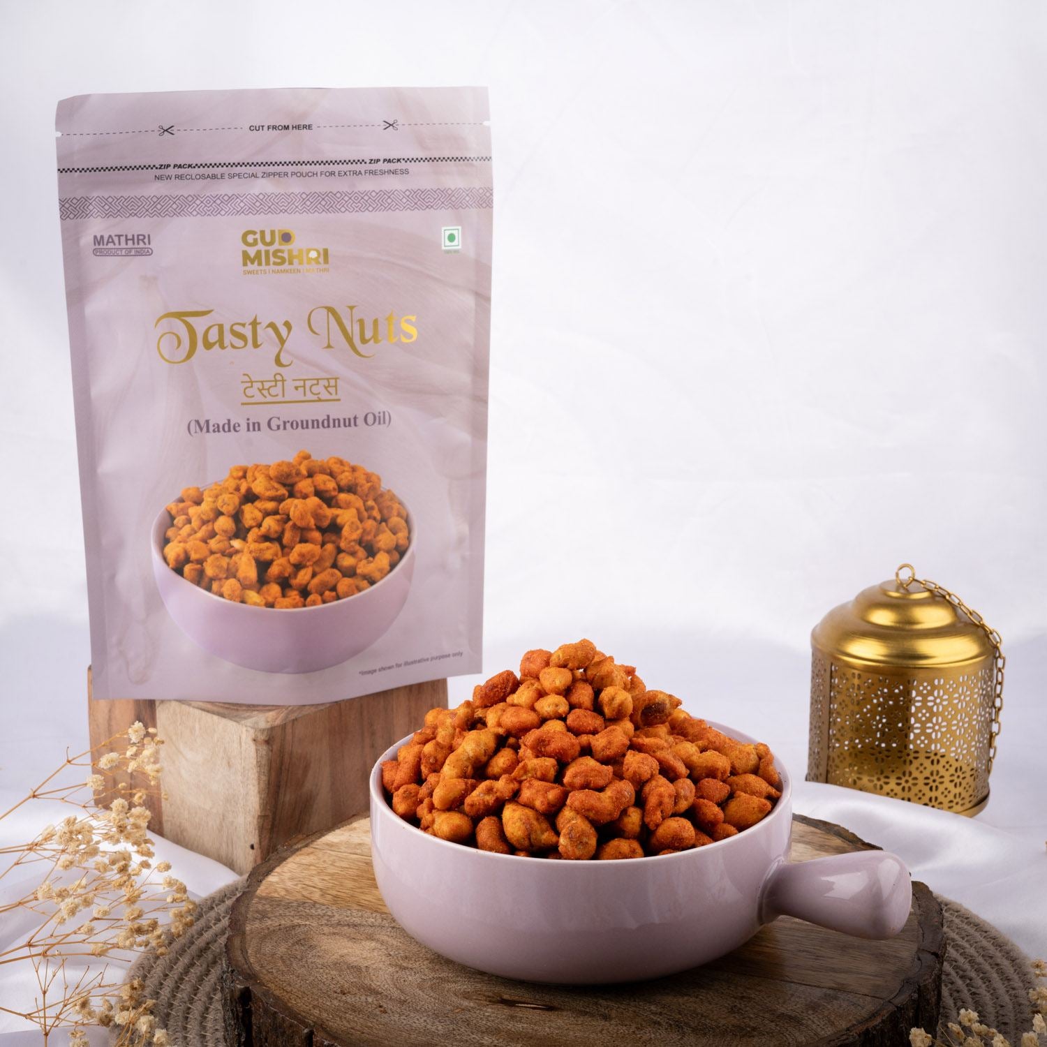Tasty Nuts (400gm) - Gud Mishri