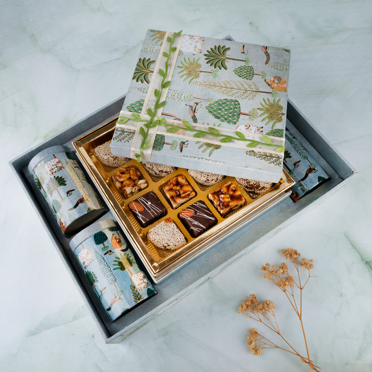 Mix Dry Fruit Sweets, Snacks, and Cookies Gift Hamper (DGH-41)
