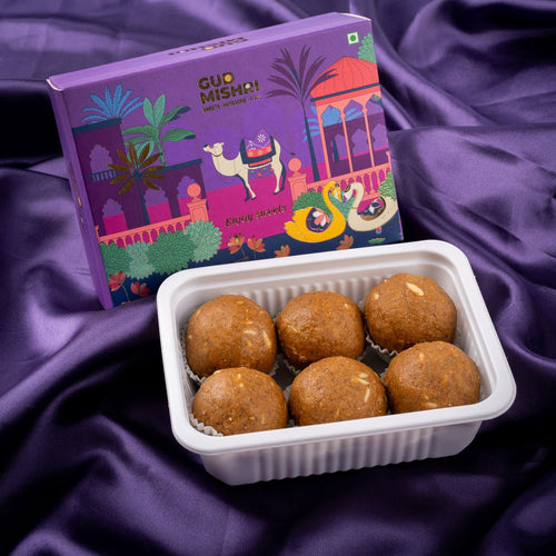 Besan Laddu Mishri - Gud Mishri