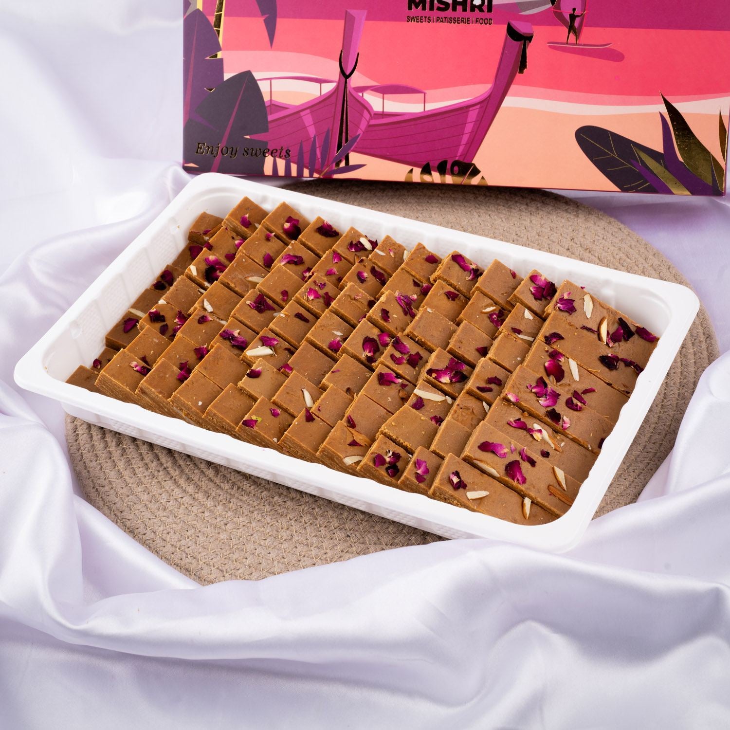 Roasted Barfi - Gud Mishri