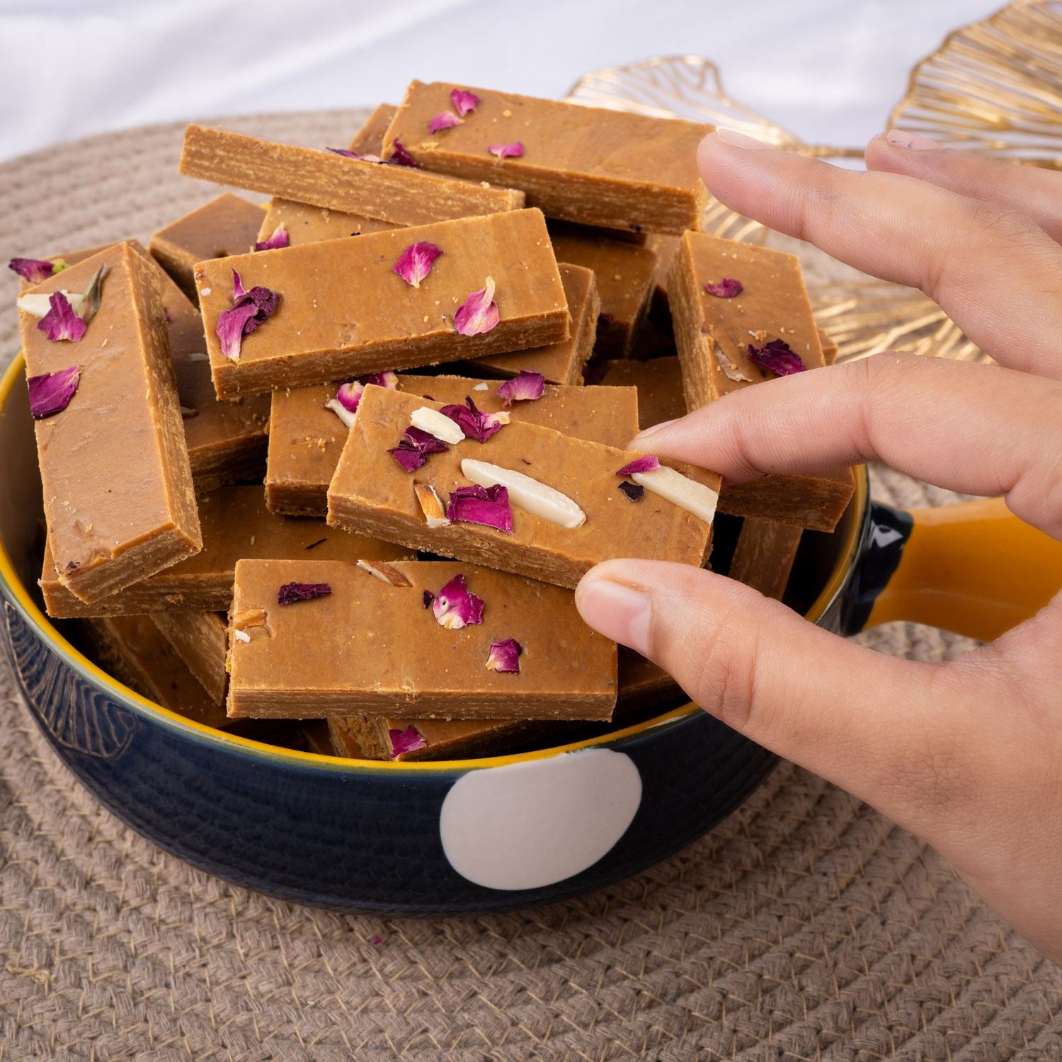 Roasted Barfi - Gud Mishri
